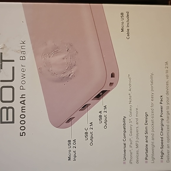 Mercury Bolt Power Bank 5000mAh - Picture 4 of 4